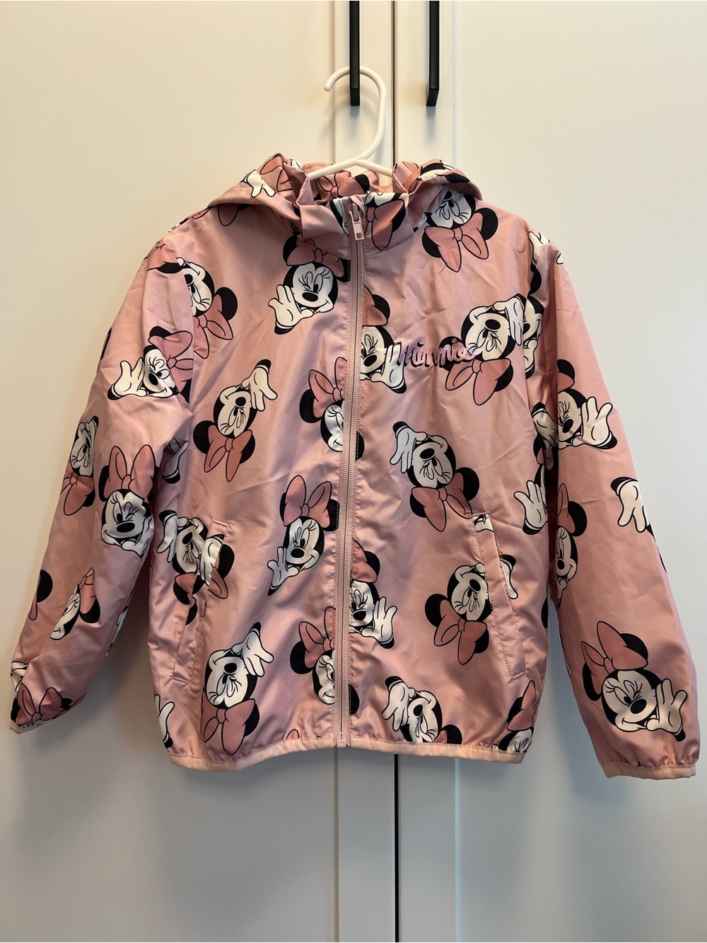 H&M x Disney Minnie Mouse Windbreaker Jacket with Removable Hood